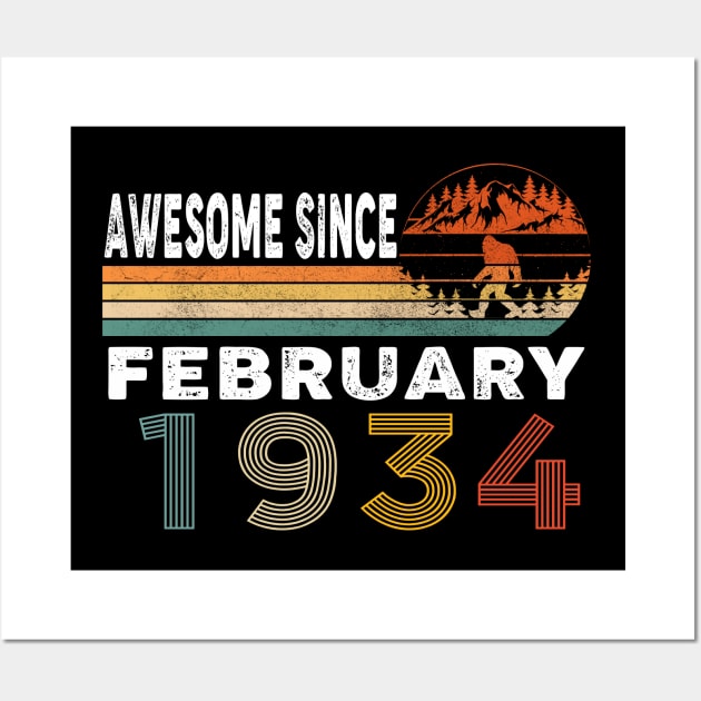 Awesome Since February 1934 Wall Art by ThanhNga